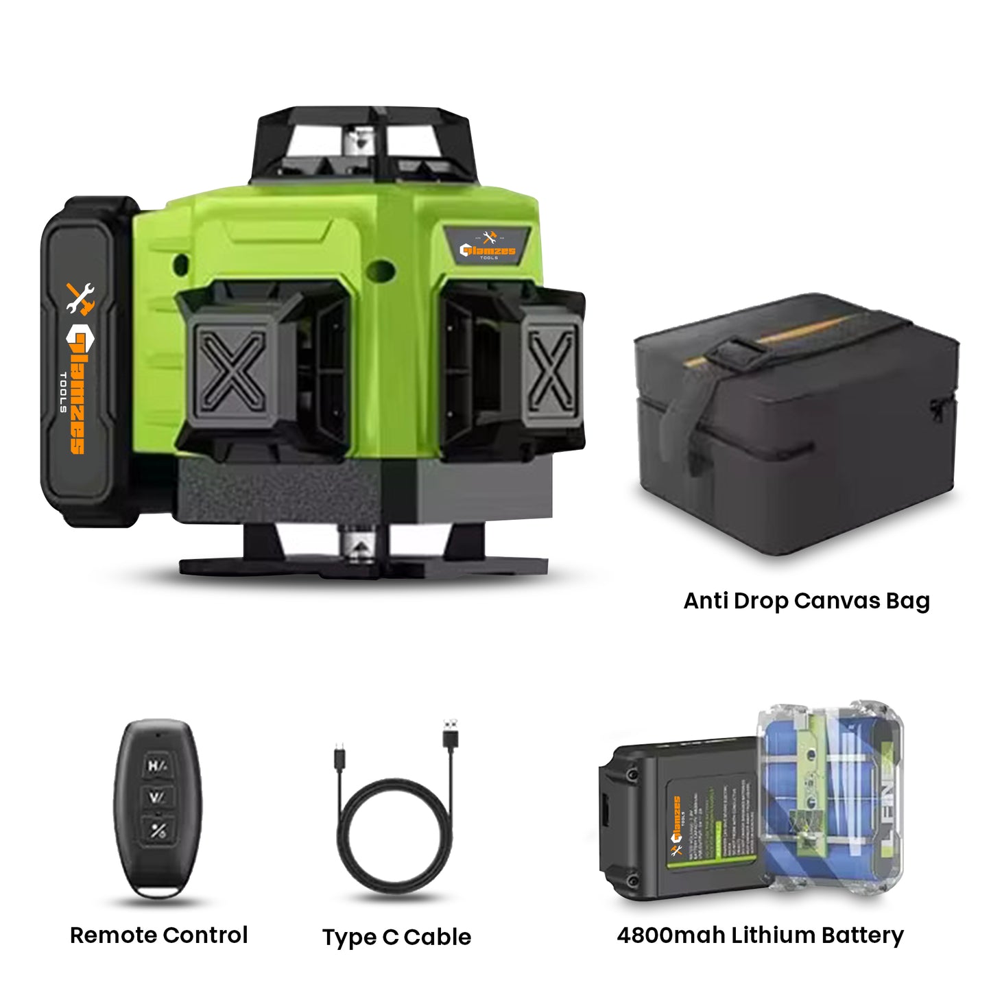 Glamzes Tools™ 16-Line Professional Laser Level