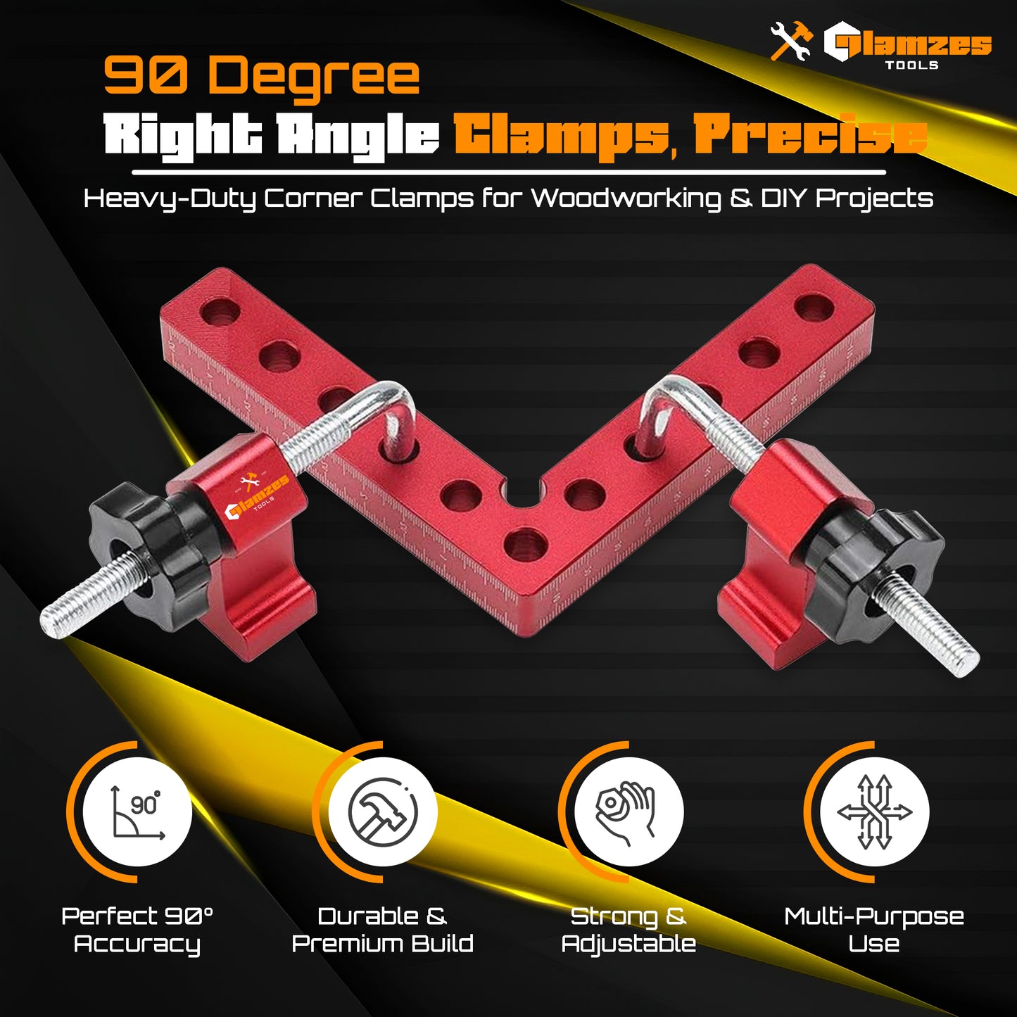 Glamzes Tools™ Precision Clamping Squares