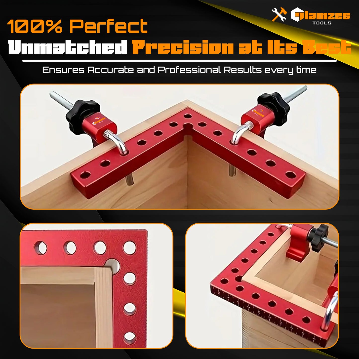 Glamzes Tools™ Precision Clamping Squares