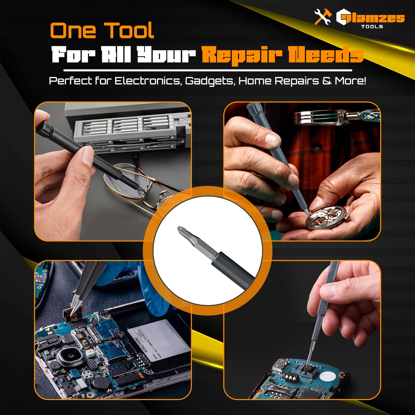 Glamzes Tools™ 44-in-1 Precision Screwdriver Set