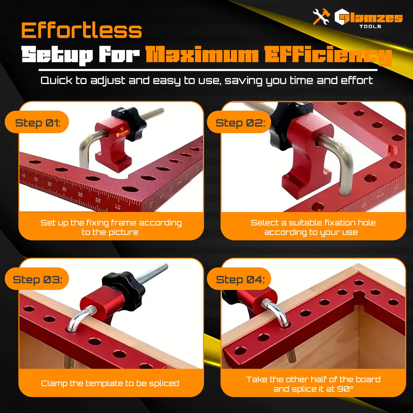 Glamzes Tools™ Precision Clamping Squares
