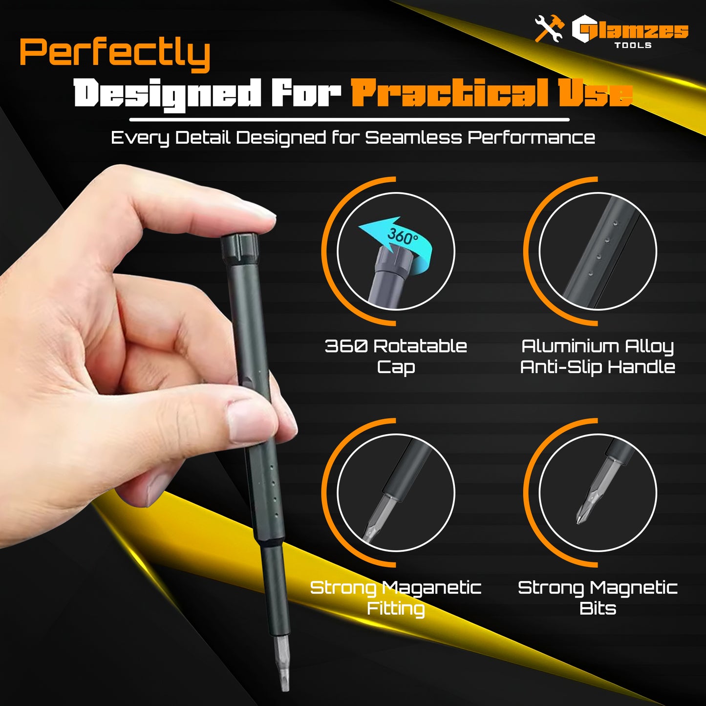 Glamzes Tools™ 44-in-1 Precision Screwdriver Set