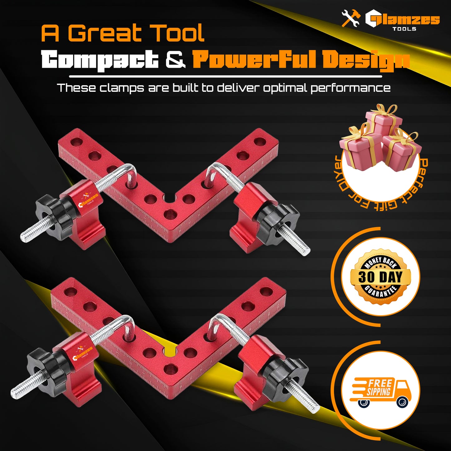 Glamzes Tools™ Precision Clamping Squares