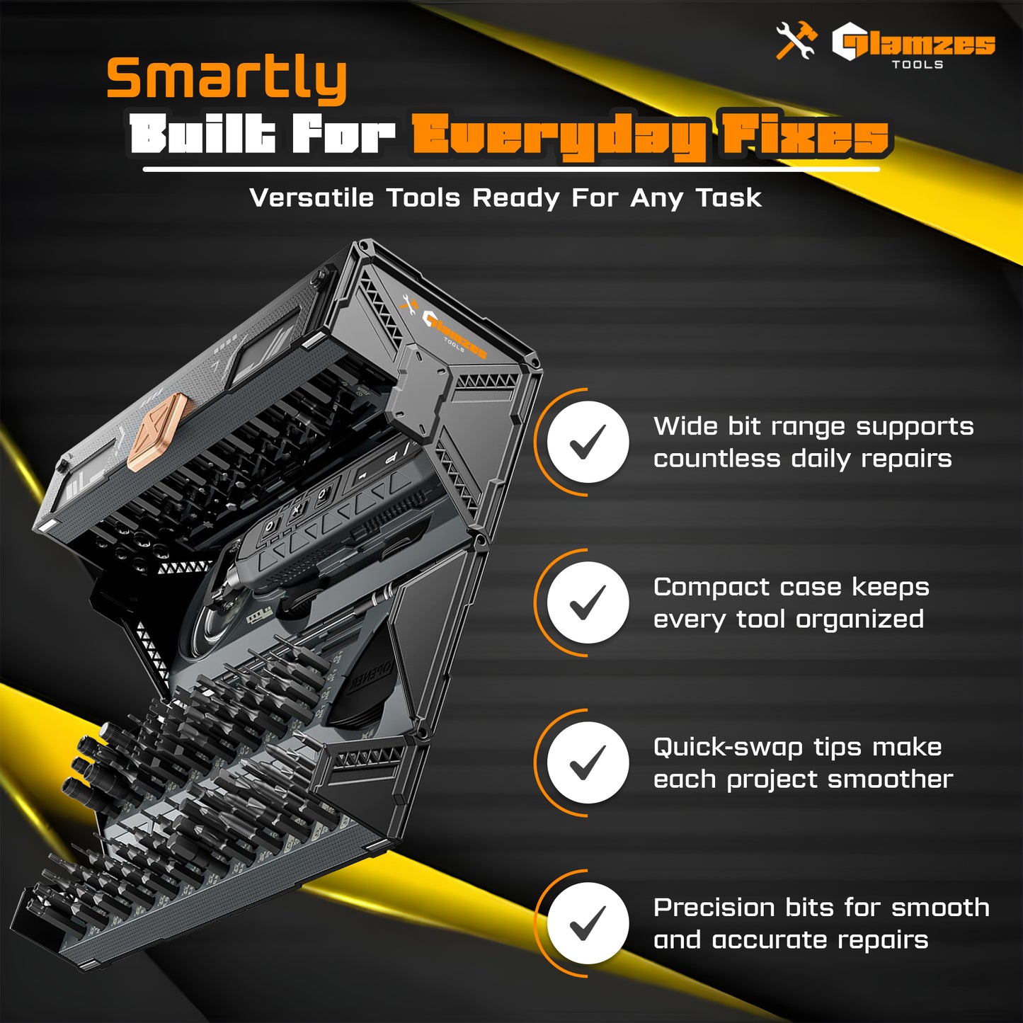 Glamzes Tools™ 180-in-1 Precision Screwdriver Set