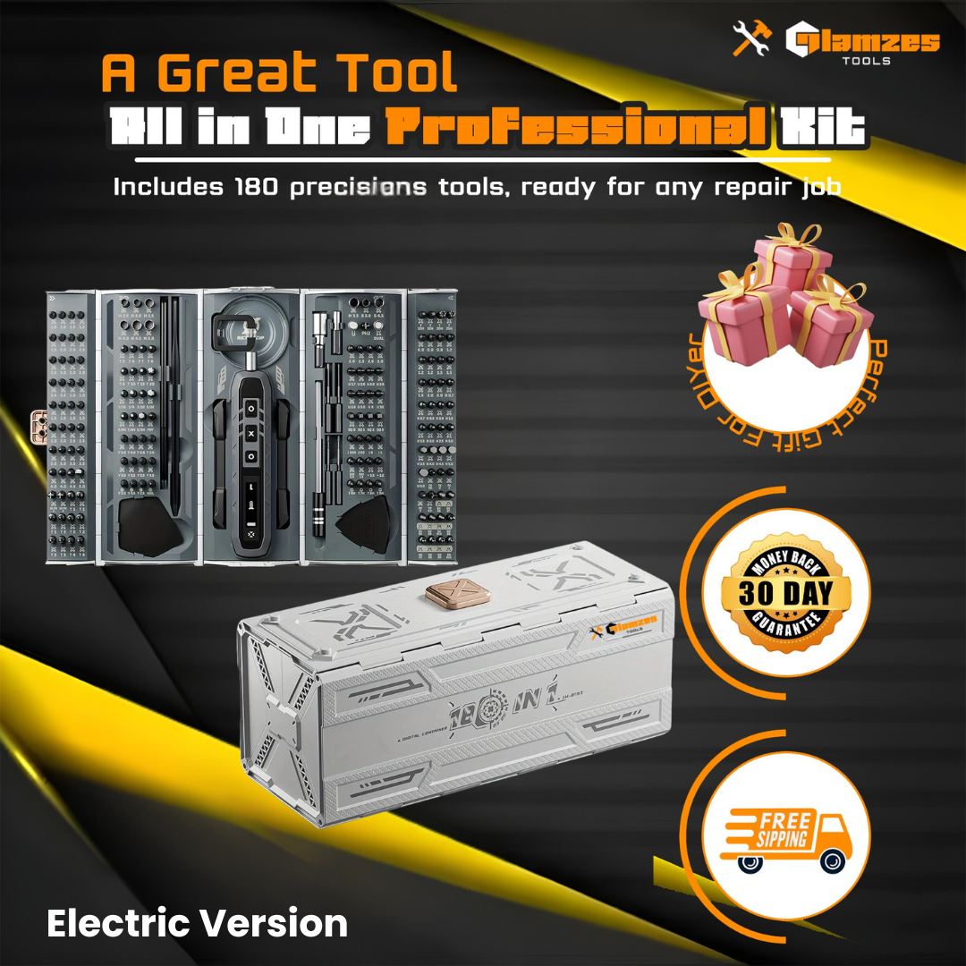 Glamzes Tools™ 180-in-1 Precision Screwdriver Set