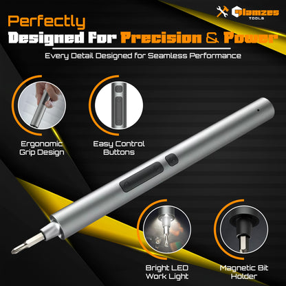 Glamzes Tools™ 75-in-1 Precision Electric Screwdriver Set
