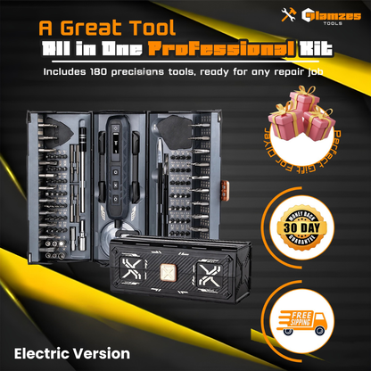 Glamzes Tools™ 180-in-1 Precision Screwdriver Set