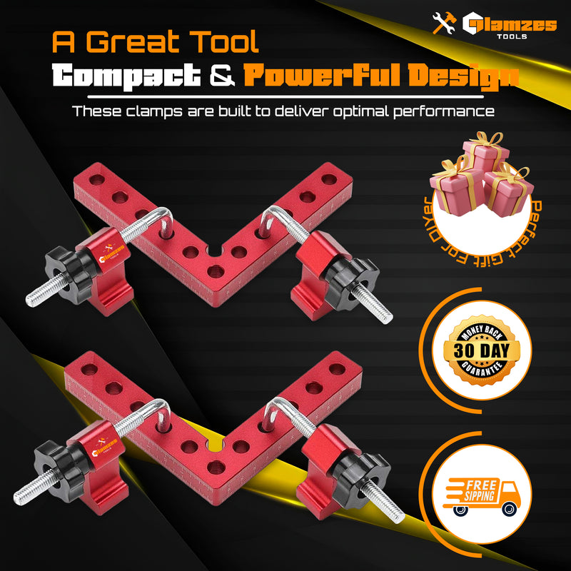 Glamzes Tools™ Precision Clamping Squares