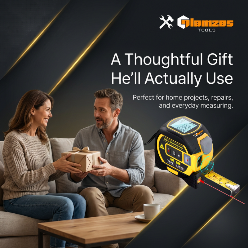 Glamzes Tools™ 3-in-1 Laser Tape Measure