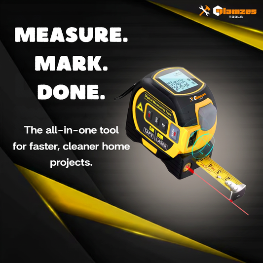 Glamzes Tools™ 3-in-1 Laser Tape Measure