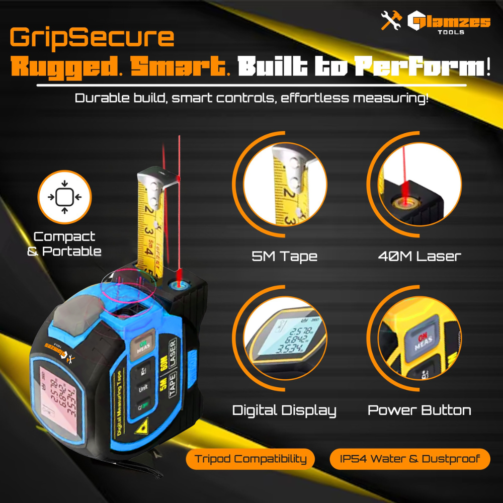 Glamzes Tools™ Laser Smart Ruler